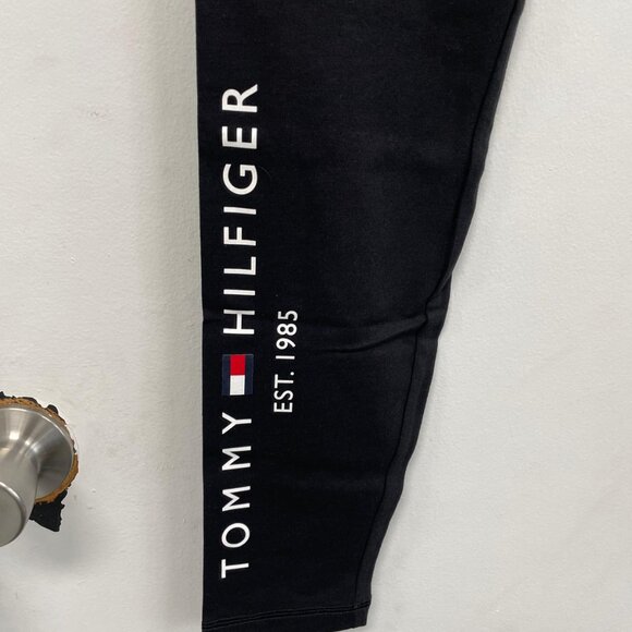 NWT - TOMMY HILFIGER Women's Slim Fit Logo Printed Leggings in Black - S… - Picture 6 of 10